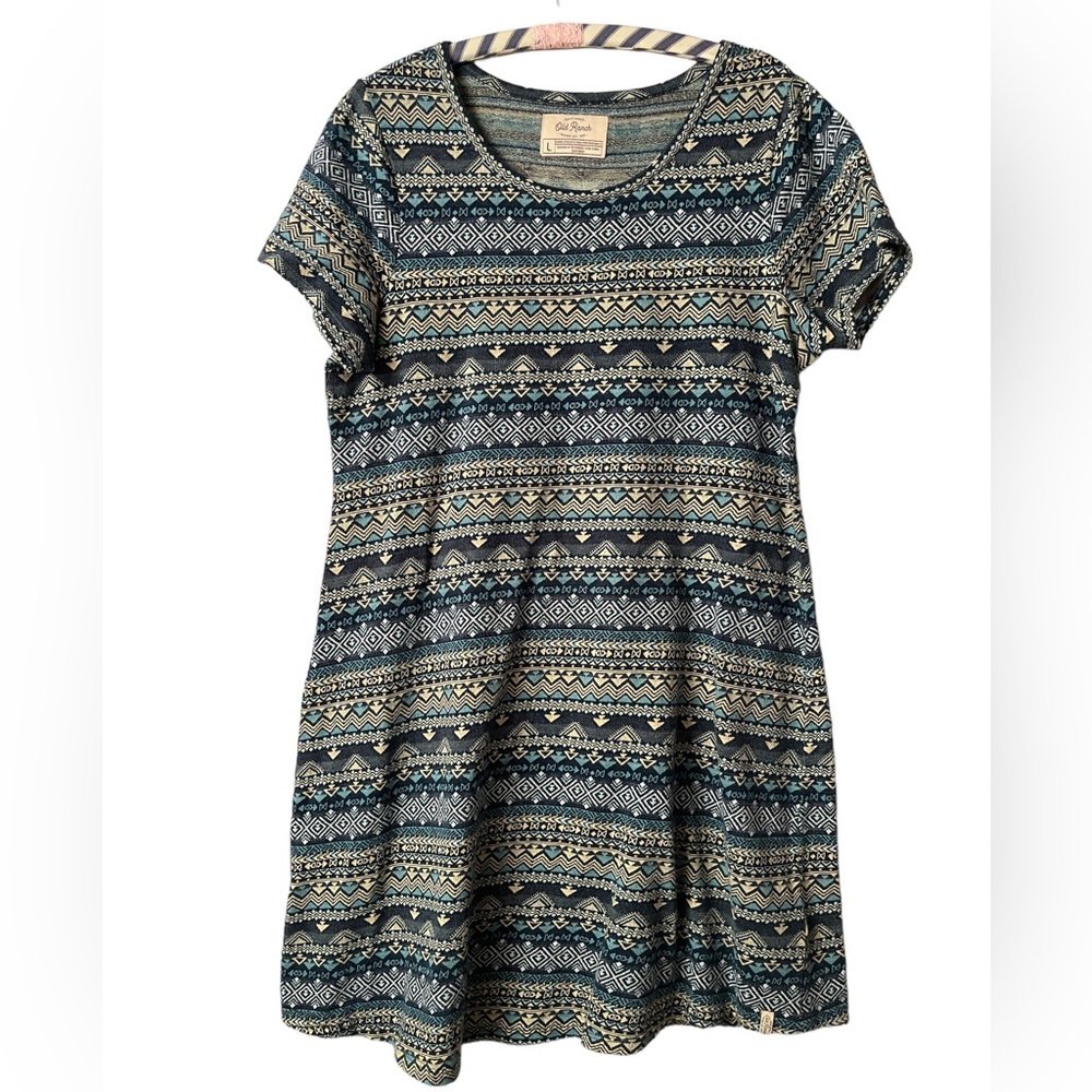 Old Ranch Denali Short Sleeve Dress in Nautilus Women’s size Large